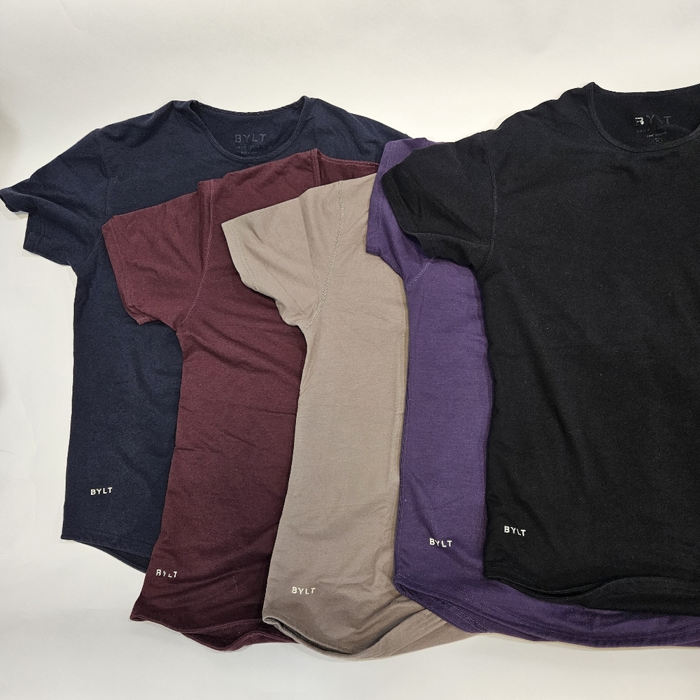 BYLT Men's 5 Bundle Drop Cut T-Shirts
